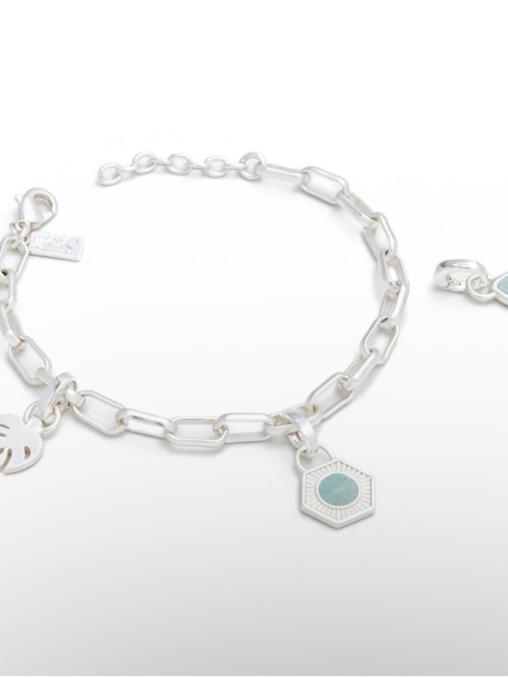 Scout Interchangeable Charm Bracelet Amazonite Stone of Coursge